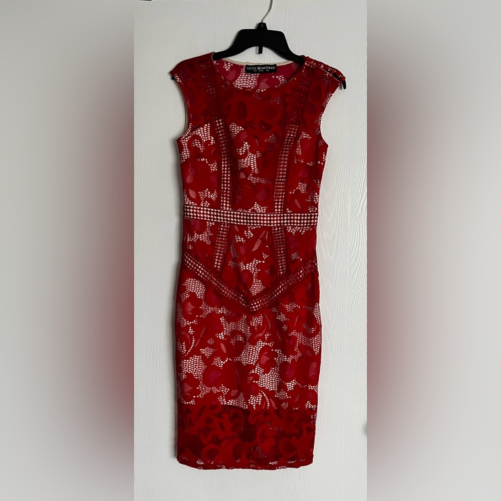 Red formal dress